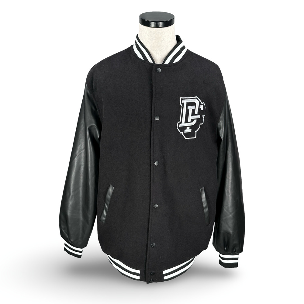 Dixxon Flannel Classics Redefined Varsity Jacket Men’s XL‎ Black Stretch Pockets